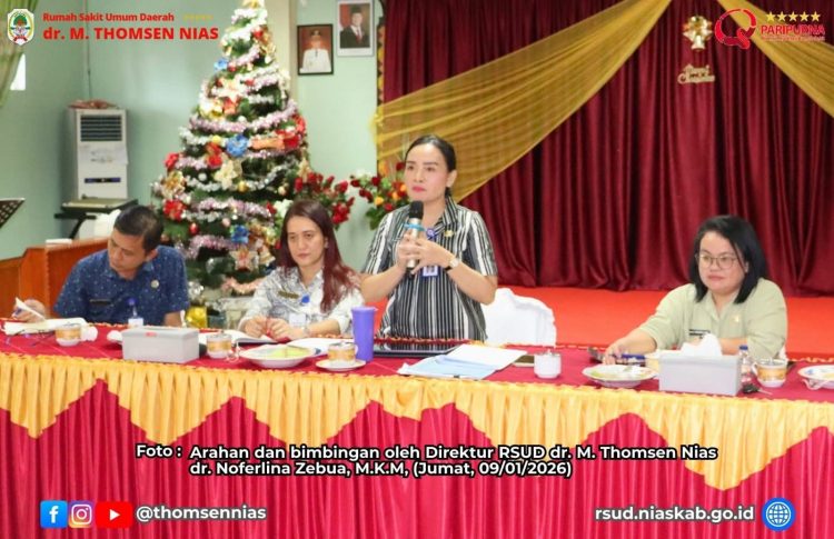 Rapat Evaluasi Kinerja Pelayanan Triwulan IV Tahun 2025 RSUD dr. M. Thomsen Nias