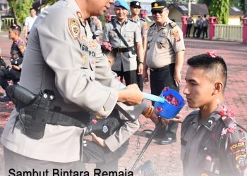 Sambut Bintara Remaja, Kapolres Nias Tekankan Profesionalisme Dalam Pelaksanaan Tugas