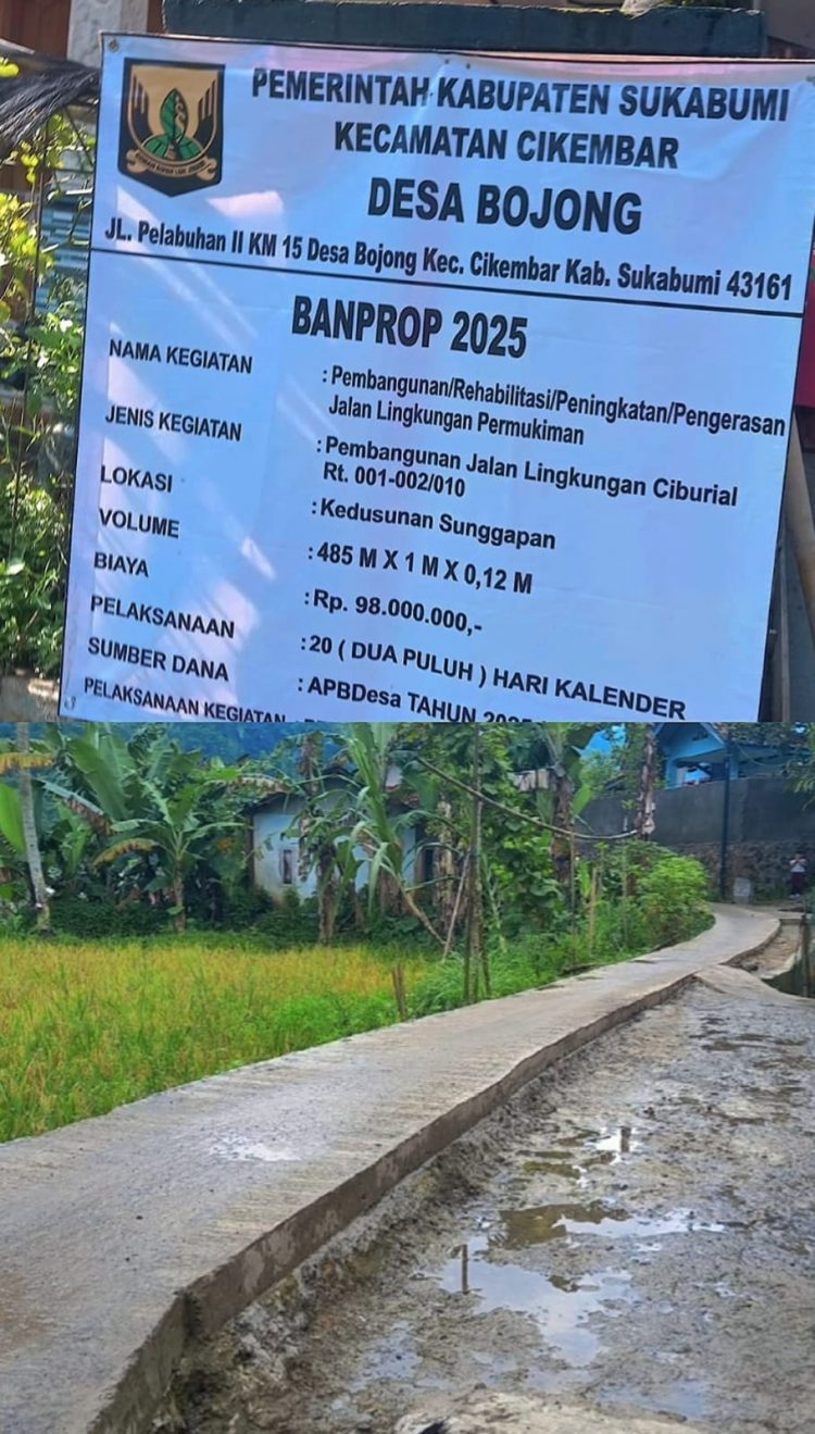 Proyek Betonisasi Desa Bojong Sukabumi: Desa Berusaha Optimalisasi Anggaran, Adanya Penyesuaian yang Disesuaikan dengan Kebutuhan Masyarakat