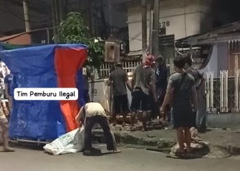 Marak Dijumpai, Beberapa Orang Mencurigakan Terlihat Mengambil Kabel Bawah Tanah di Sukasari Tangerang