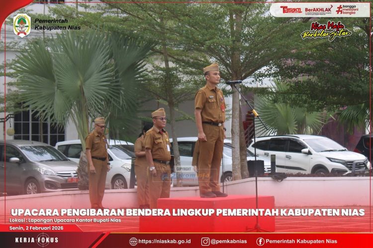 Kadis PKP2LH Jadi Pembina Upacara di Pemkab Nias