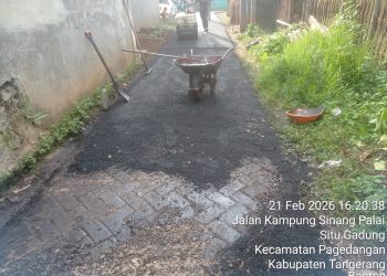 Anggarannya Dipangkas, Proyek Hotmix di Situgadung Pagedangan Diduga Berpotensi Menghamburkan Dana APBD