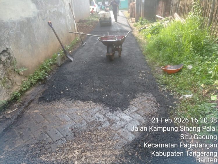 Anggarannya Dipangkas, Proyek Hotmix di Situgadung Pagedangan Diduga Berpotensi Menghamburkan Dana APBD