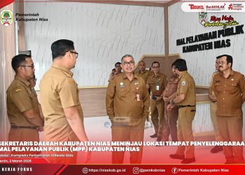 SEKDA KAB. NIAS TINJAU KESIAPAN LOKASI MAL PELAYANAN PUBLIK DI KOMPLEKS PERKANTORAN GIDO