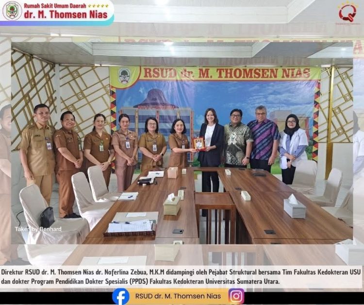 RSUD dr. Martin Thomsen Nias Terima Penempatan Residen Senior PPDS FK USU