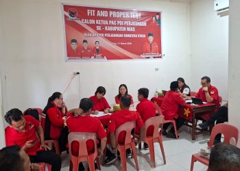 Uji Kompetensi dan Integritas, DPC PDI Perjuangan Nias Laksanakan Fit and Proper test Calon Ketua PAC