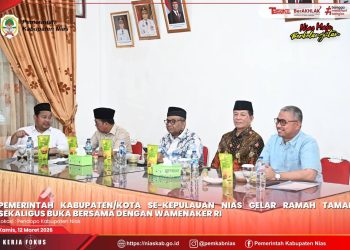 WAKILI BUPATI, SEKDA NIAS SAMPAIKAN PERMOHONAN DUKUNGAN KETENAGAKERJAAN KEPADA WAMENAKER RI