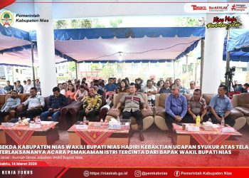 MEWAKILI BUPATI NIAS, SEKDA HADIRI KEBAKTIAN UCAPAN SYUKUR KELUARGA WAKIL BUPATI NIAS