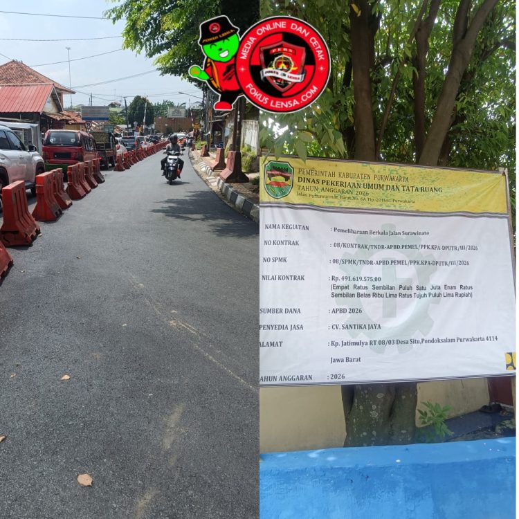 Jalan Berlubang Dikeluhkan, Kini Mulus Usai Diperbaiki di Purwakarta