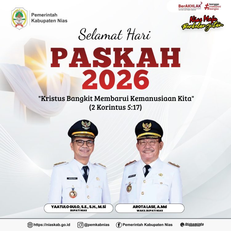 Pemerintah Kabupaten Nias Mengucapkan Selamat Hari Paskah