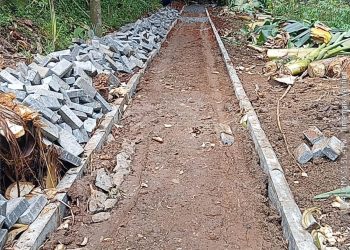 Tidak Jelas Asal Usulnya, Diduga Proyek Siluman Muncul di Serdang Wetan Legok, Kualitas Proyek Amburadul