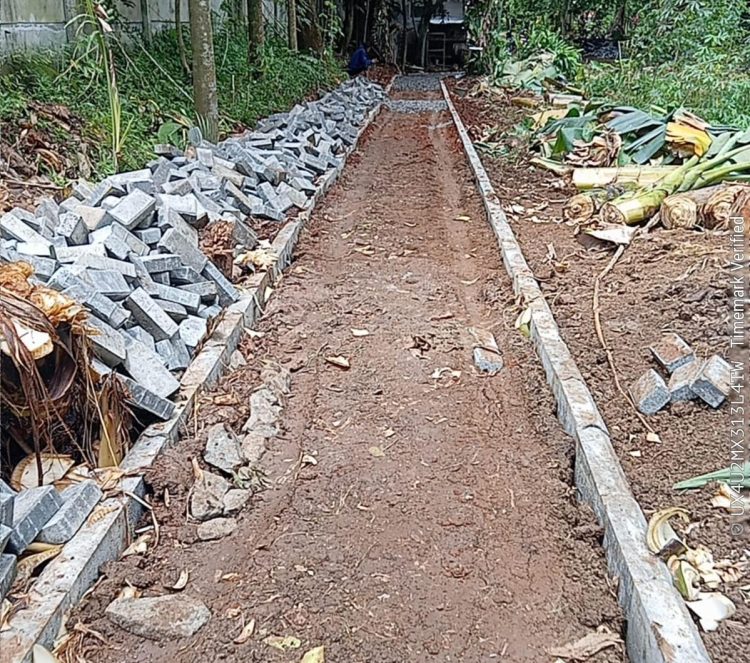 Tidak Jelas Asal Usulnya, Diduga Proyek Siluman Muncul di Serdang Wetan Legok, Kualitas Proyek Amburadul