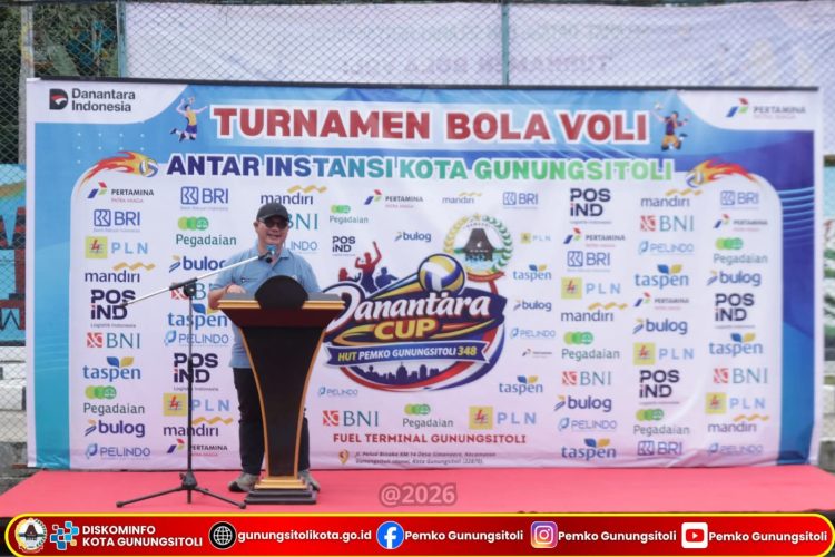Wali Kota Gunungsitoli Resmi Buka Turnamen Bola Voli Danantara Cup 2026 Meriahkan HUT ke-348