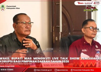 WAKIL BUPATI NIAS IKUTI LIVE TALK SHOW KEPEMIMPINAN BERINTEGRITAS BERSAMA KEMENDAGRI