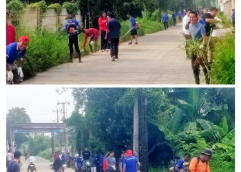 Jumat Sehat dan Bersih di Desa Daru, Sinergi Warga, Aparatur, dan Kecamatan Jambe Wujudkan Lingkungan Asri