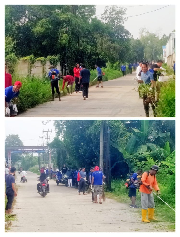 Jumat Sehat dan Bersih di Desa Daru, Sinergi Warga, Aparatur, dan Kecamatan Jambe Wujudkan Lingkungan Asri