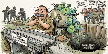 Uang Rakyat Dihamburkan, Proyek Berkualitas Buruk Terkesan Lumrah, Integritas Camat Panongan Dipertaruhkan