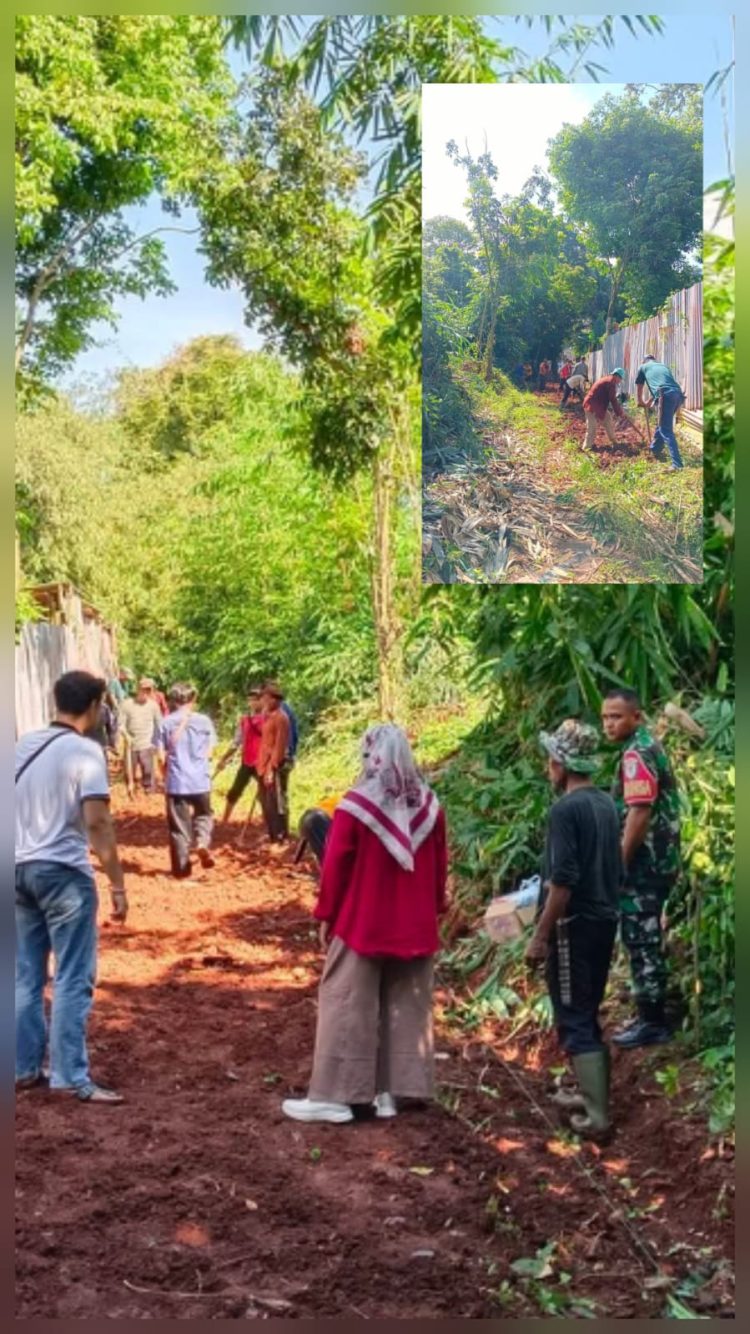 Pemerintah Desa Cigelam Ngaronjat Laksanakan Padat Karya Tunai, Bangun Bahu Jalan dan Drainase
