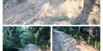 Jalan Rusak Tak Kunjung Usai di TPU Peundeuy, Warga Kp. Kimiskam Menjerit