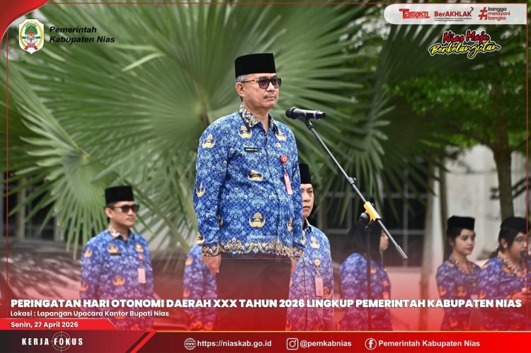 PEMKAB NIAS GELAR UPACARA PERINGATAN HARI OTONOMI DAERAH XXX TAHUN 2026