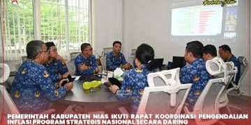 PEMKAB NIAS IKUTI RAKOR PENGENDALIAN INFLASI, PERKUAT DUKUNGAN PROGRAM 3 JUTA RUMAH DAN JAMINAN PRODUK HALAL