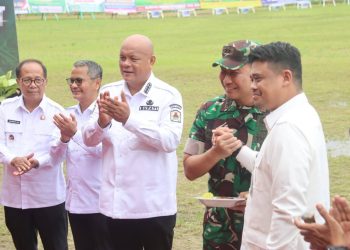 BUPATI NIAS UTARA MENGHADIRI PEMBUKAAN KARYA BAKTI SKALA BESAR TNI-AD TAHUN 2026 DI WILAYAH KODIM 0213/NIAS