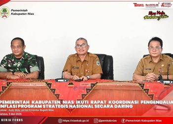 PEMKAB NIAS IKUTI RAKOR PENGENDALIAN INFLASI DAERAH, DIRANGKAI SOSIALISASI SENSUS EKONOMI 2026 DAN JAMINAN PRODUK HALAL