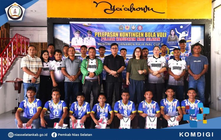 Bupati Nias Selatan Lepaskan Kontingen Bola Voli Pelajar