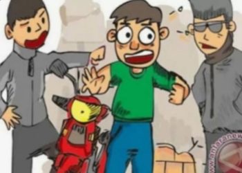 Diduga Begal Berkedok “Mata Elang” Kembali Terjadi Dijalan Sampai Kabupaten Lebak, Pemotor Dihentikan di Jalan
