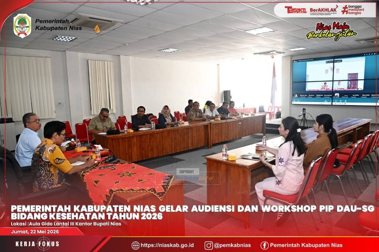 PEMKAB NIAS GELAR AUDIENSI DAN WORKSHOP PIP DAU-SG BIDANG KESEHATAN TAHUN 2026