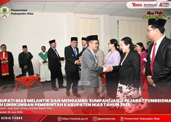 Bupati Nias melantik 71 Pejabat Fungsional Lingkup Pemkab Nias