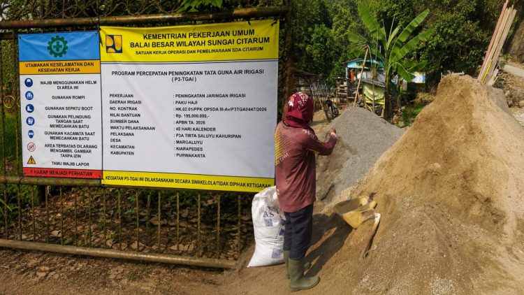 Diduga Pengambilan Batu dari Kawasan Mata Air, Proyek P3-TGAI Desa Margaluyu Jadi Sorotan