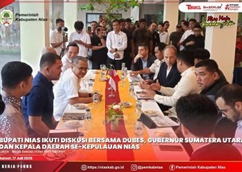 BUPATI NIAS IKUTI DISKUSI STRATEGIS BERSAMA GUBERNUR SUMATERA UTARA, DUTA BESAR PRANCIS, DAN KEPALA DAERAH SE-KEPULAUAN NIAS