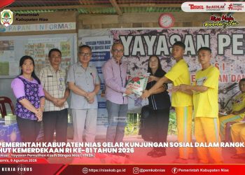 PEMKAB NIAS GELAR KUNJUNGAN SOSIAL DI YAYASAN PEMULIHAN KASIH BANGSA NIAS DALAM RANGKA HUT KE-81 KEMERDEKAAN REPUBLIK INDONESIA