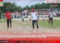 SEMARAK HUT KE-81 KEMERDEKAAN RI, BUPATI NIAS SAKSIKAN LOMBA LARI EGRANG DI LAPANGAN BERINGIN HILIWETO GIDO