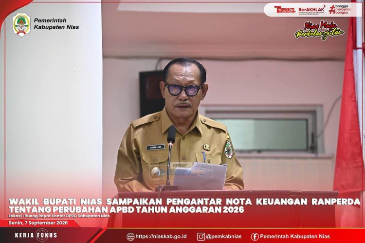 WABUP NIAS SAMPAIKAN PENGANTAR NOTA KEUANGAN RANPERDA TENTANG PERUBAHAN APBD TA 2026