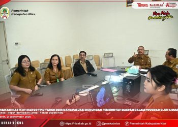 PEMKAB NIAS IKUTI RAKOR TPID TAHUN 2026 DAN EVALUASI DUKUNGAN PEMERINTAH DAERAH DALAM PROGRAM 3 JUTA RUMAH