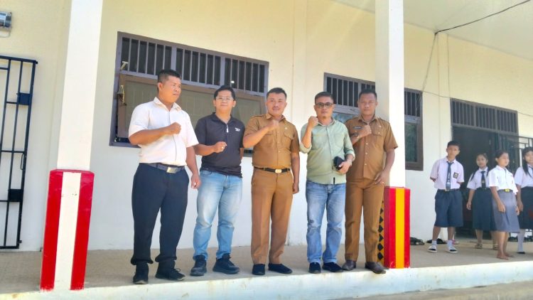 Revitalisasi di SMPN 3 Ma’u Selesai Tepat Waktu, Kasek Soniaman Harefa Berharap Revitalisasi Berlanjut