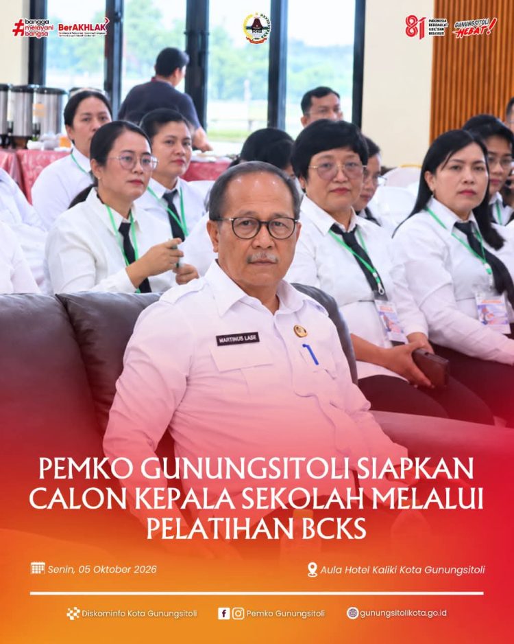 Pemko Gunungsitoli Siapkan Calon Kepala Sekolah melalui Pelatihan BCKS