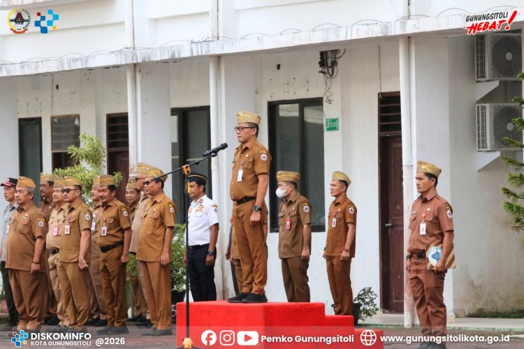 Melalui Upacara Rutin, Pemko Gunungsitoli Dorong Kepatuhan Pajak Masyarakat