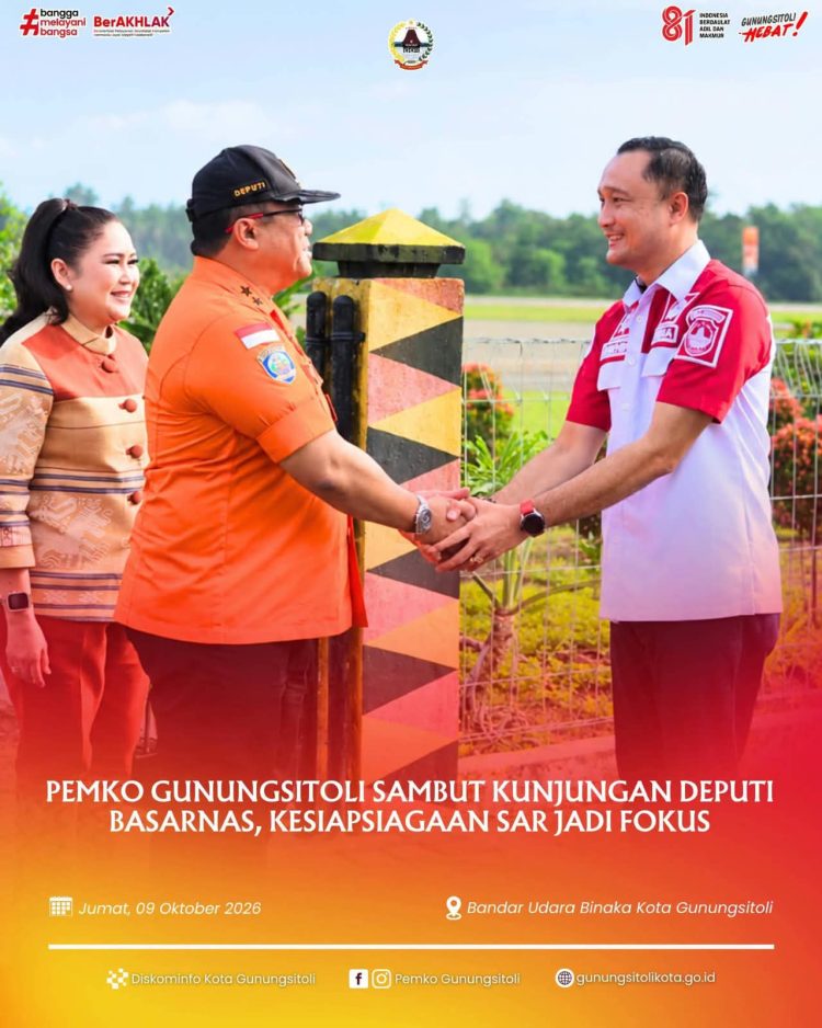 Sekda Kota Gunungsitoli Sambut Kunjungan Deputi BASARNAS, Kesiapsiagaan SAR Jadi Fokus
