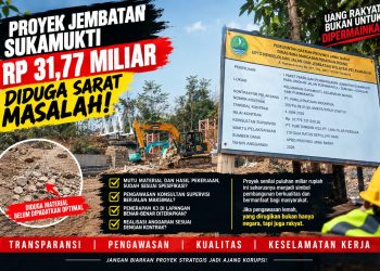 Proyek Pagu Anggran Rp31,77 Miliar Disorot, Mutu Kwalitas Pekerjaan dan Pengawasan Dipertanyakan
