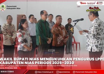 WAKIL BUPATI KUKUHKAN PENGURUS LPPD KABUPATEN NIAS PERIODE 2025–2030