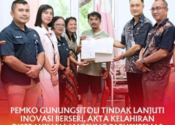 Pemko Gunungsitoli Tindak Lanjuti Inovasi BERSERI, Akta Kelahiran Diserahkan Langsung di Puskesmas