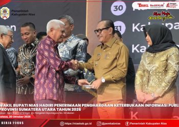 Pemkab Nias Raih Penghargaan Keterbukaan Informasi Publik Tahun 2026 Dengan Kualifikasi Informatif