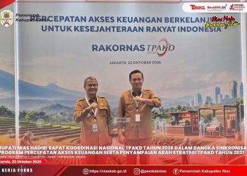 BUPATI NIAS HADIRI RAPAT KOORDINASI NASIONAL TPAKD TAHUN 2026