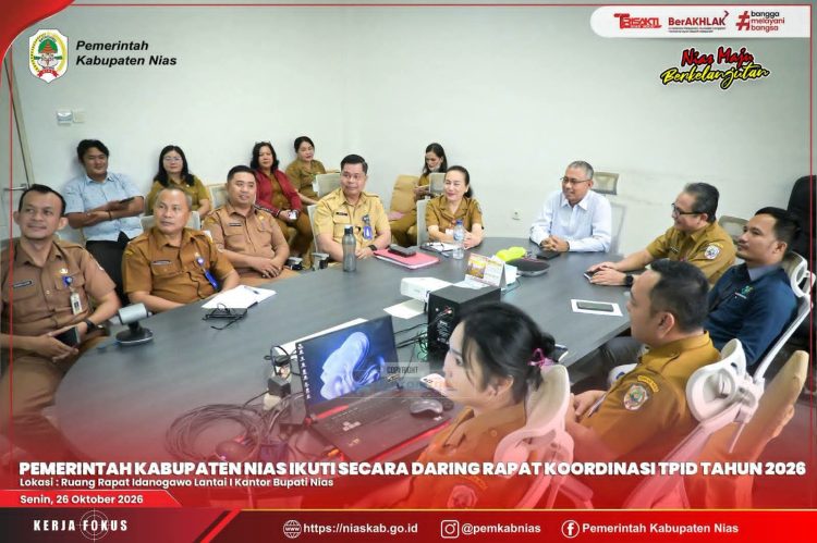 PEMKAB NIAS IKUTI RAKOR TPID TAHUN 2026, BAHAS ISU GURU PPPK DAN EVALUASI PROGRAM 3 JUTA RUMAH