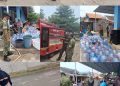 WARGA GRAHA INDAH CISEUREUH APRESIASI BANTUAN AIR BERSIH DARI BATALYON ARMED 9/1 KOSTRAD, RESIMEN ARMED 1/1 KOSTRAD, DAN BPBD PURWAKARTA
